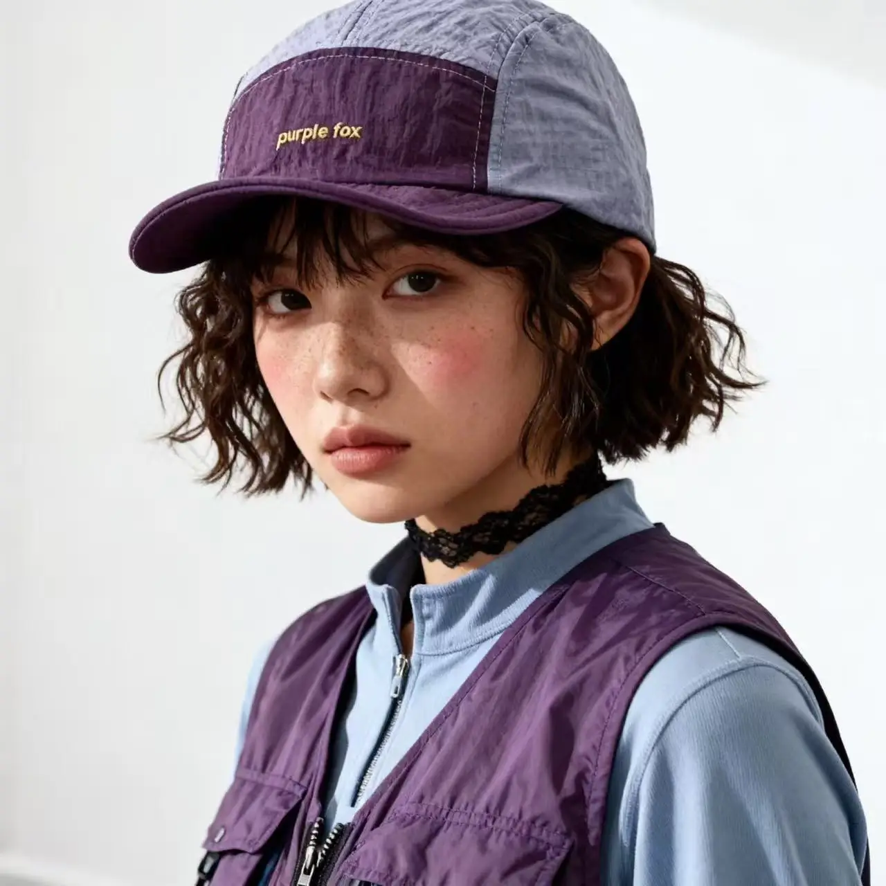 Vintage Color Block Baseball Cap Men Women Outdoor Cycling Quick-Dry Sun Hat Summer Camping Functional Style Soft Brim Cap