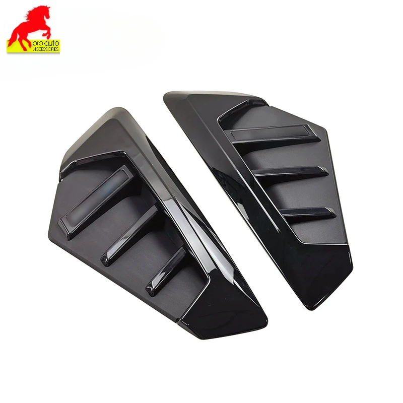 

2 Pcs Glossy Black Side Air Vent Fender Cover Trim Car Stickers for BMW X5 G05 LCI Upto X5M 2023+ Side Badge Leaf Shape Styling