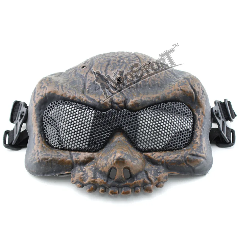 WOSPORT Half Face Stinging Desert Corps Mask Fang Terror Skull Reliable Buffer Mask