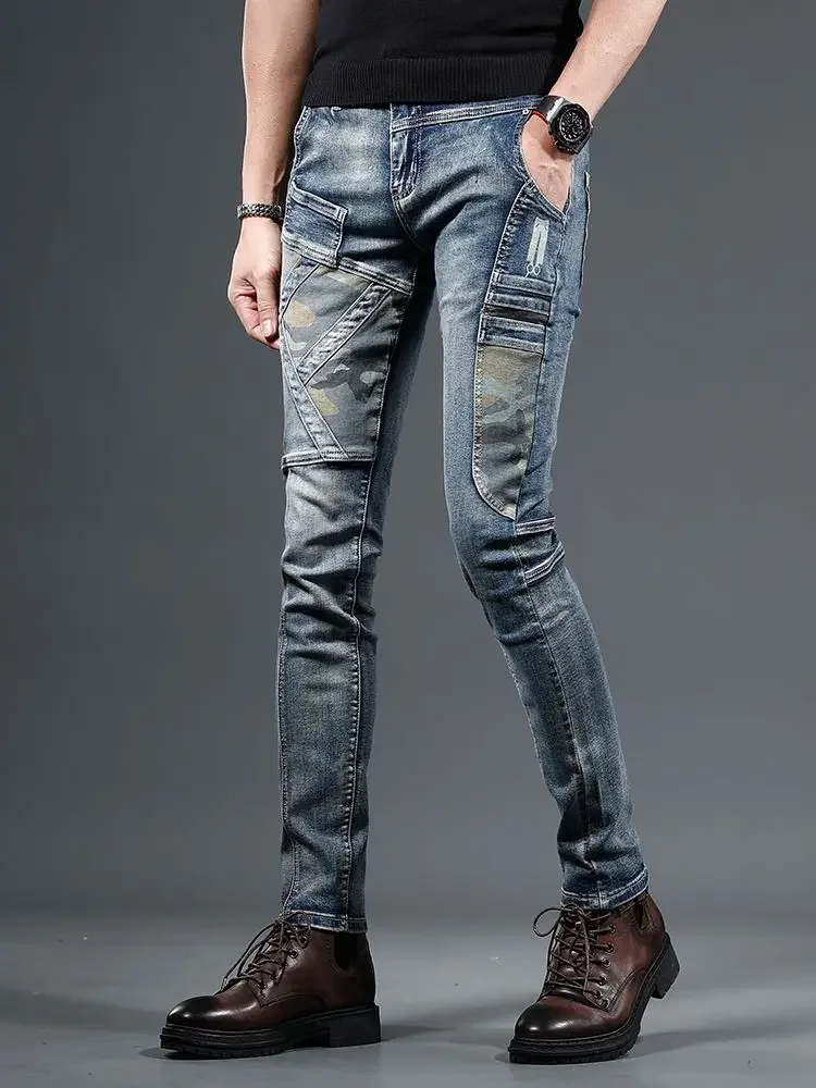 

Tapered Men's Jeans Soft Wide Leg Designer 2025 Trousers Fashion Y2k Streetwear Autumn Clothing Y 2k Vintage Male Cowboy Pants