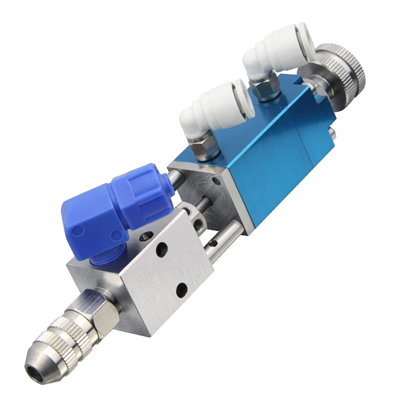 Pneumatic Micrometer UV Glue Dispenser Valve Precision Thimble Dispensing Valve Dispensing Tools Precision Dispensing Valve