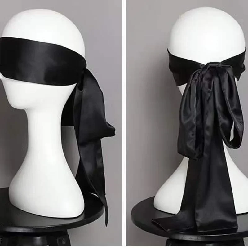 

1PC Silk Eye Cover Savour Eye Patches Cute Blindfold Silk Ribbon Satin Silk Sleep Mask Sexy For Women Gift Surprise High Quality