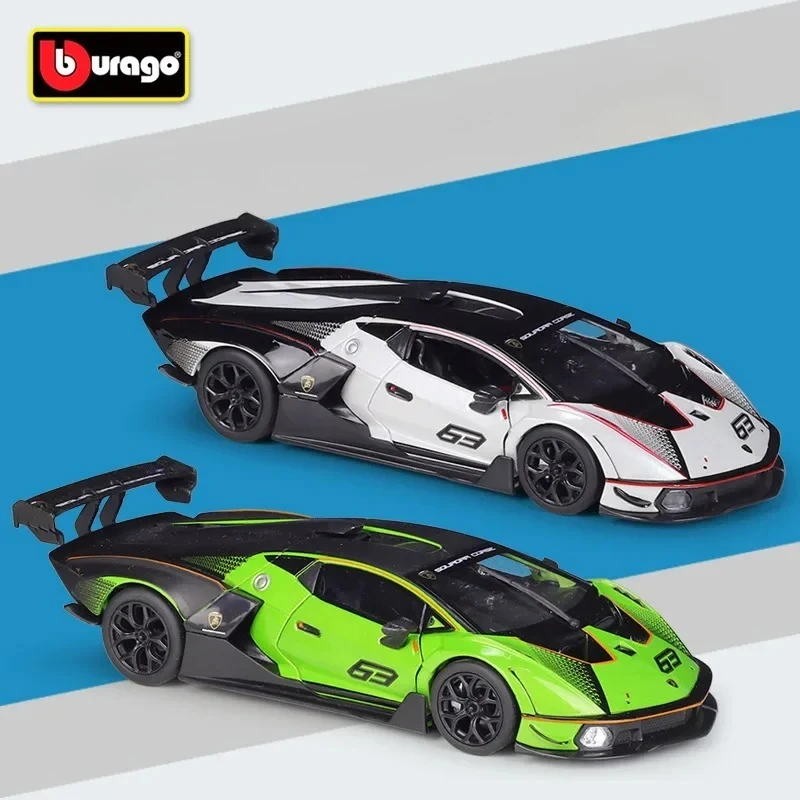 

Bburago 1:24Essenza SCV12 гоночный автомобиль моделирование литой автомобиль из металлического сплава модель автомобиля детские игрушки коллекция подарки B937