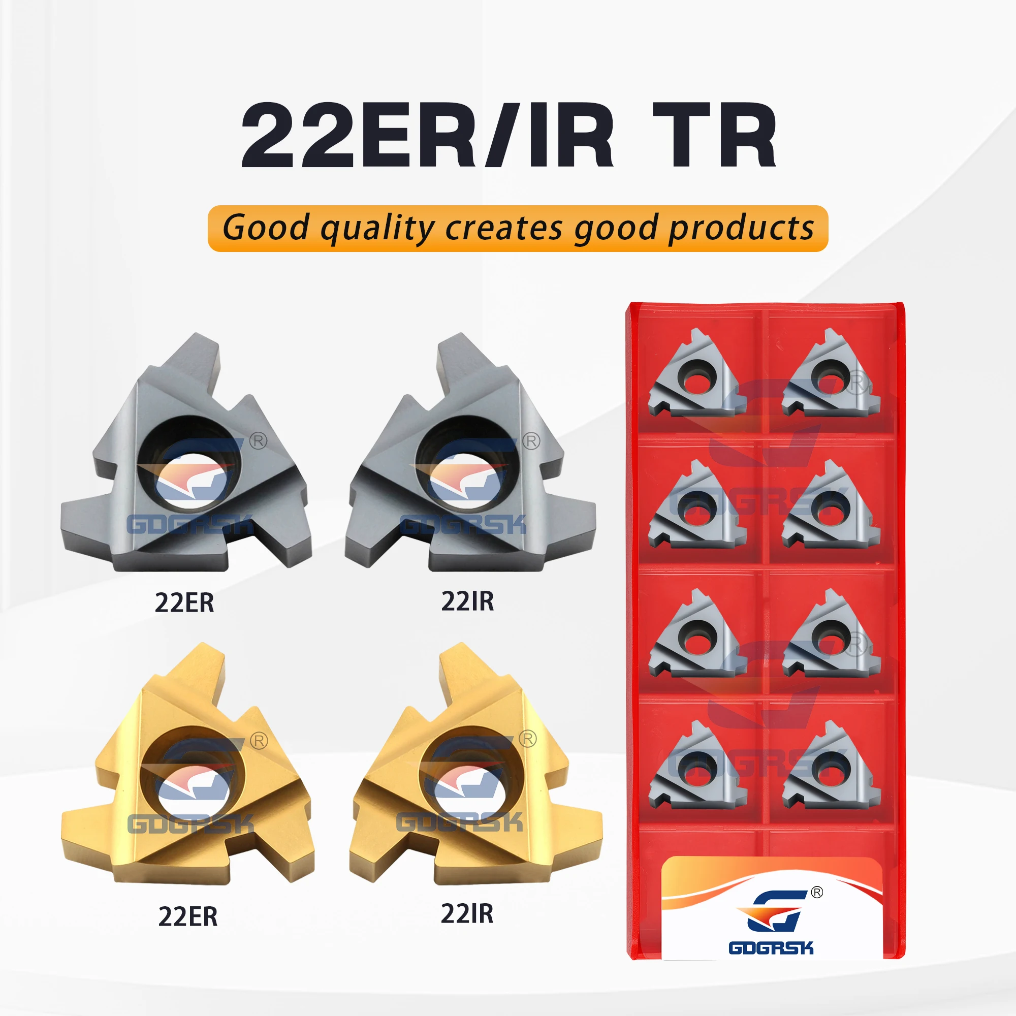 10PCS 22ER/IR 4TR/5TR/6TR LDA/LDC CNC LatheThread Cutting Tool TR Serie Machining Various Material Thread Wear-resistants Tools