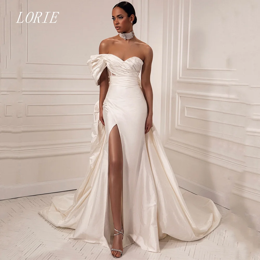 LORIE Luxury Mermaid Civil Wedding Dress Sweetheart One Shoulder Bridal Dresses Noval Bow Wedding Gown Customized 2026