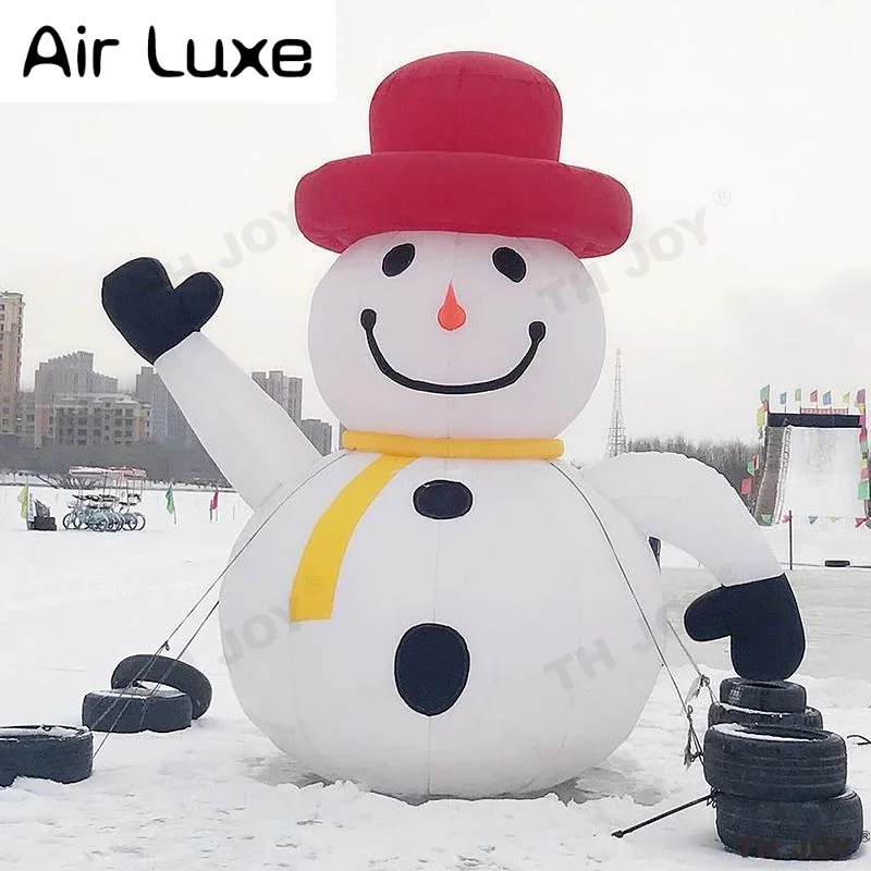Fast Air Shipping  Merry Christmas Giant Inflatable Snowman Outdoor Decoration with LED Light Home Yard Garden Festive Decorate view 4