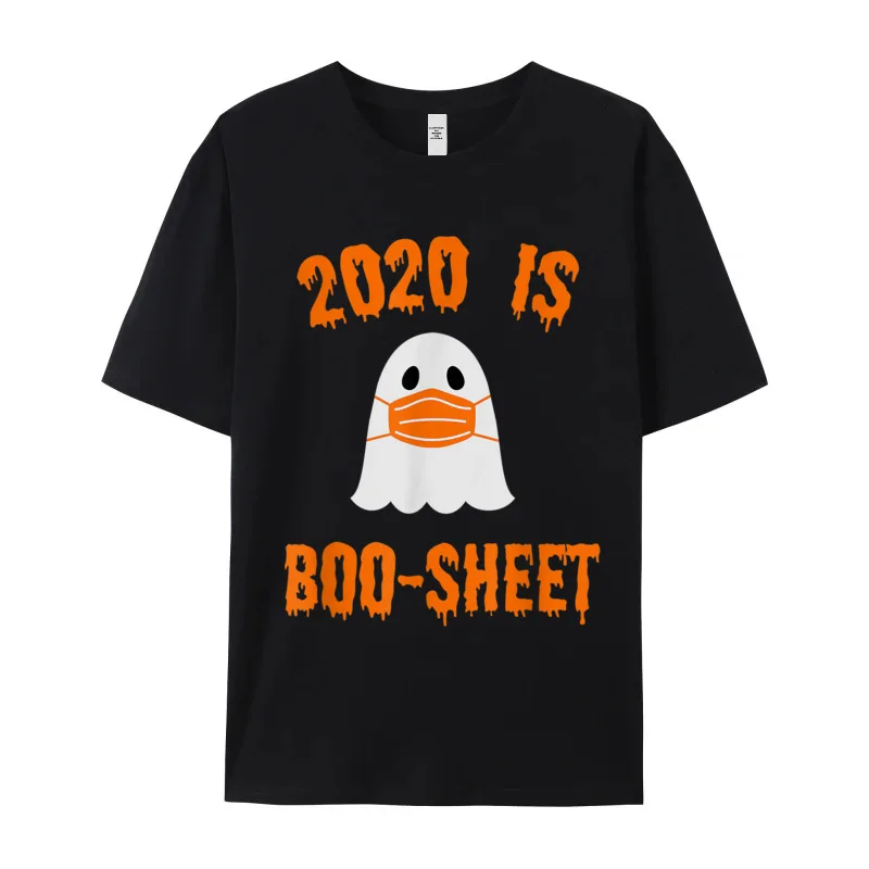 Classic Mans T Shirt Halloween 2020 Funny Boo Sheet Hip hop Tops Tees Mother Day Cotton Fabric O-Neck T Shirt Short Sleeve