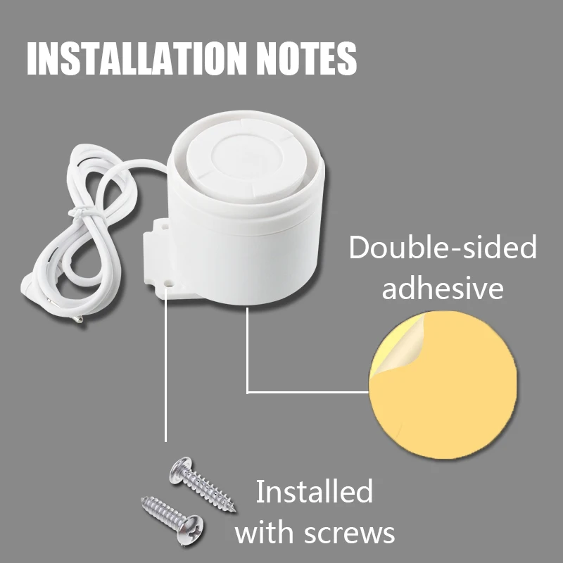 Minisirena con cable para interior, sistema de alarma de seguridad para el hogar, 120dB, G60, G20, G13, PG103, PG105