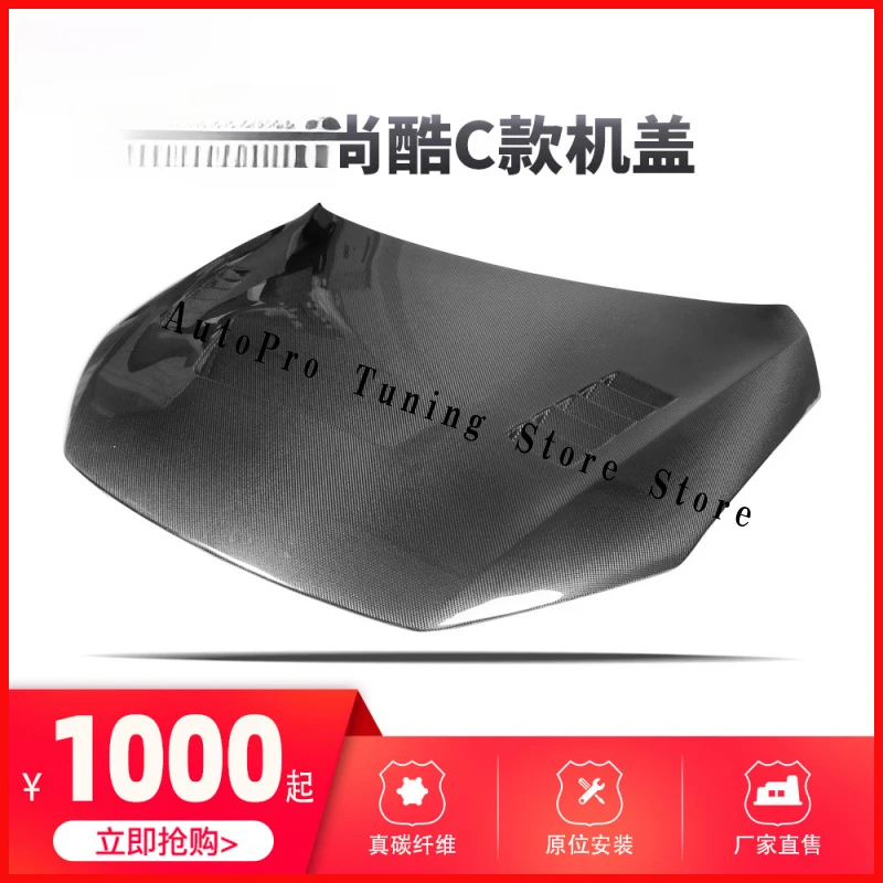 

Top quality Suitable for SciroccoCCarbon fiber hood with holes for modification of the Scirocco Factory Spot