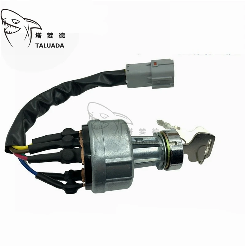 مفتاح تشغيل الإشعال مع المفاتيح 100889   لقطع غيار حفارة R210-9 R220-9