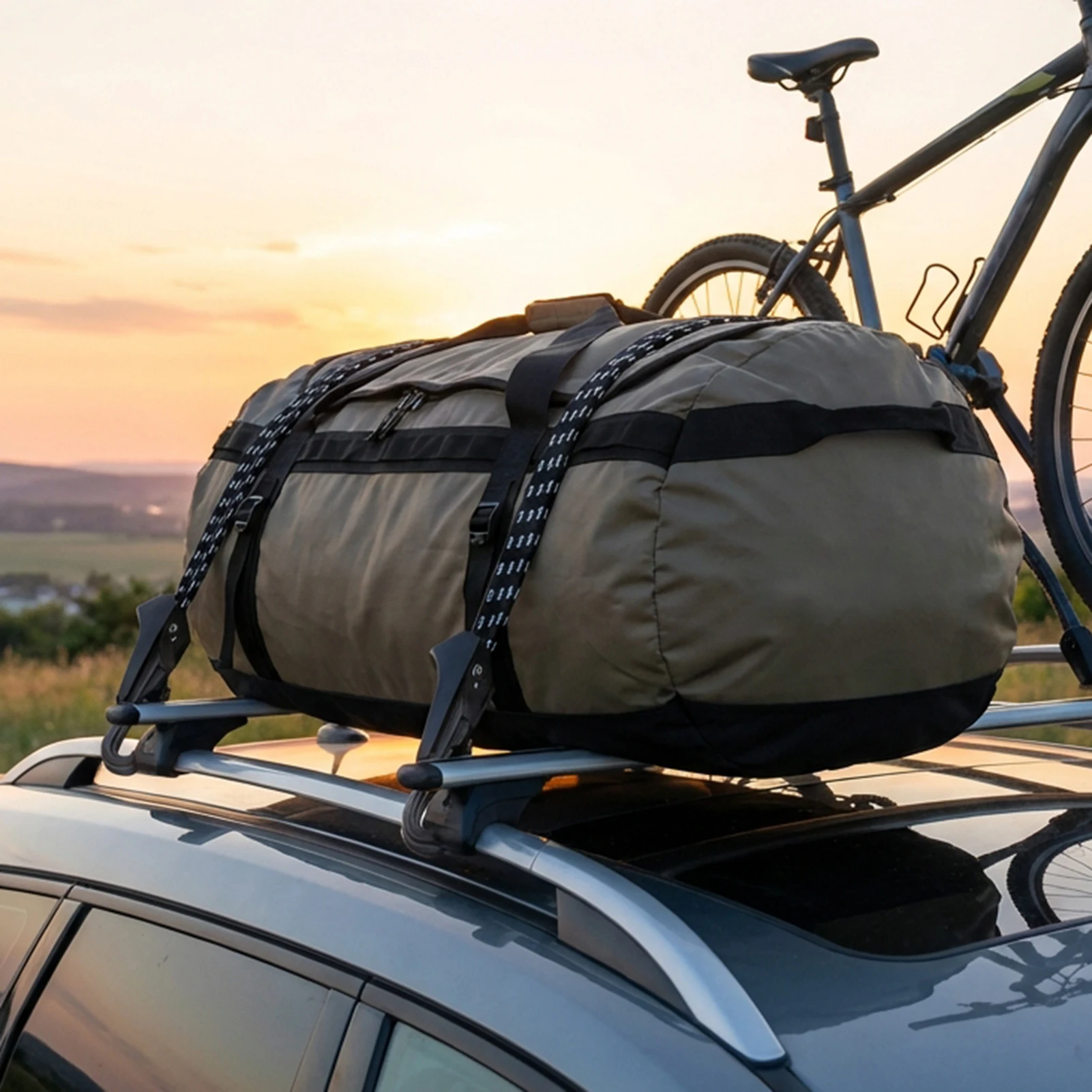 Correa elástica antideslizante para cañas de pescar en bici de montaña - imagen 4