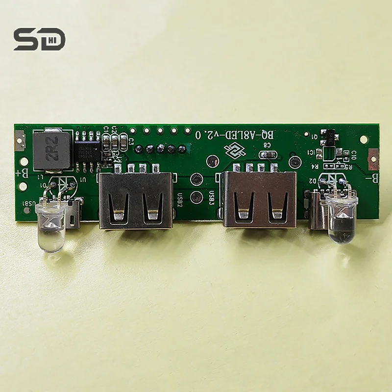 1Pcs 5V 2A Digital Display Power Bank Circuit Strip Module TYPE-C Micro USB A8188 Mobile Power Lithium Battery Charging Board