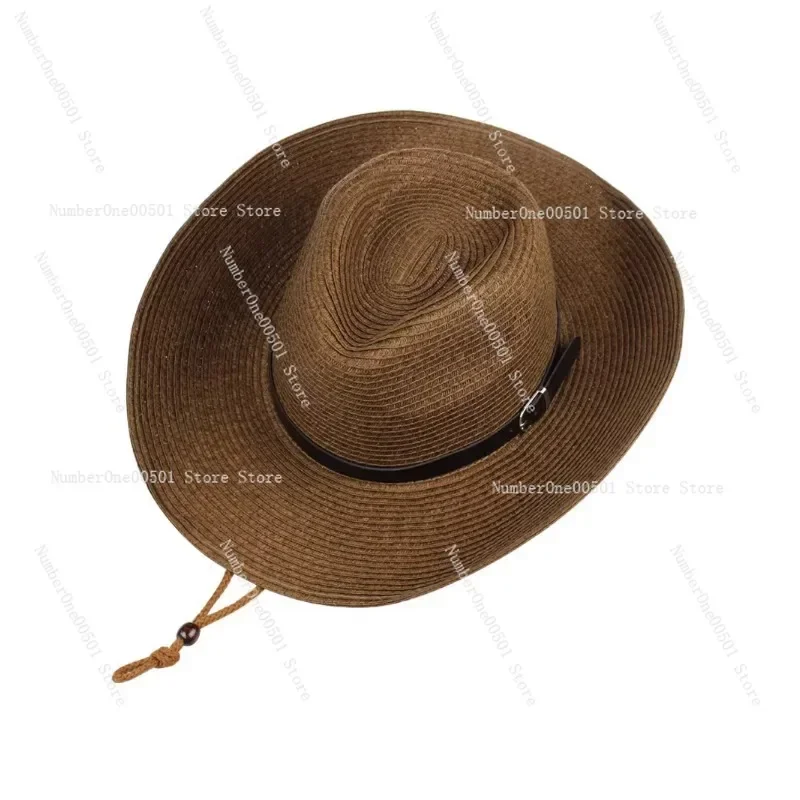 Sunscreen  Summer Foldable Sun  Big Head Circumference  Brim Straw Hat Outdoor Hat Men's Sun Hat