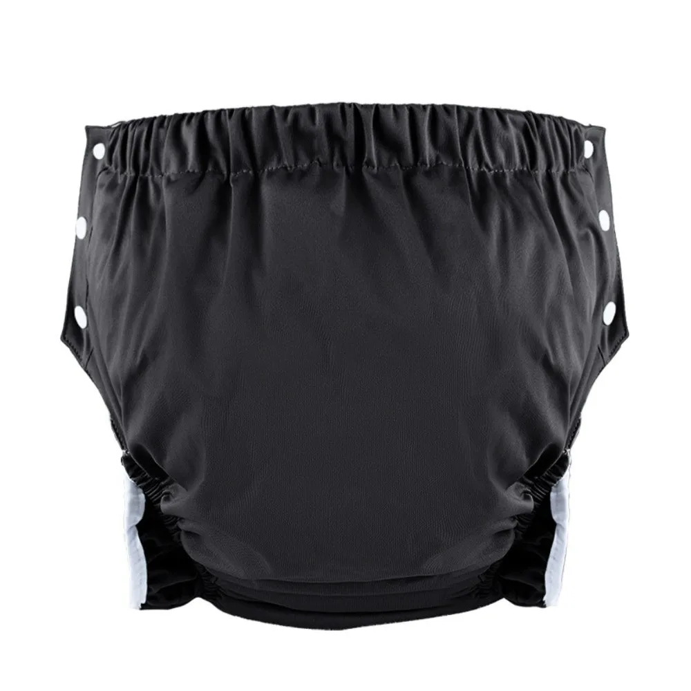 Cotton Adult Diaper Pants Leak-Proof Skin-Friendly Washable Diaper Elastic Reusable Incontinence Underwear Elderly Care