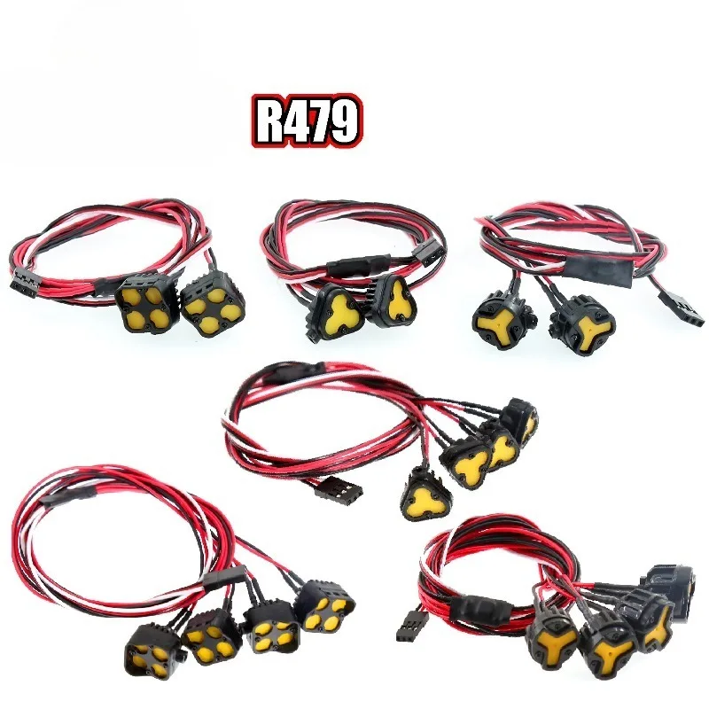 

Светодиодные верхние фонари для радиоуправляемого автомобиля, прожектор для осевого SCX10 90046 Wraith RR10 VS4-10 Redcat Gen8 Trxs TRX4 1/10, модернизация радиоуправляемого автомобиля