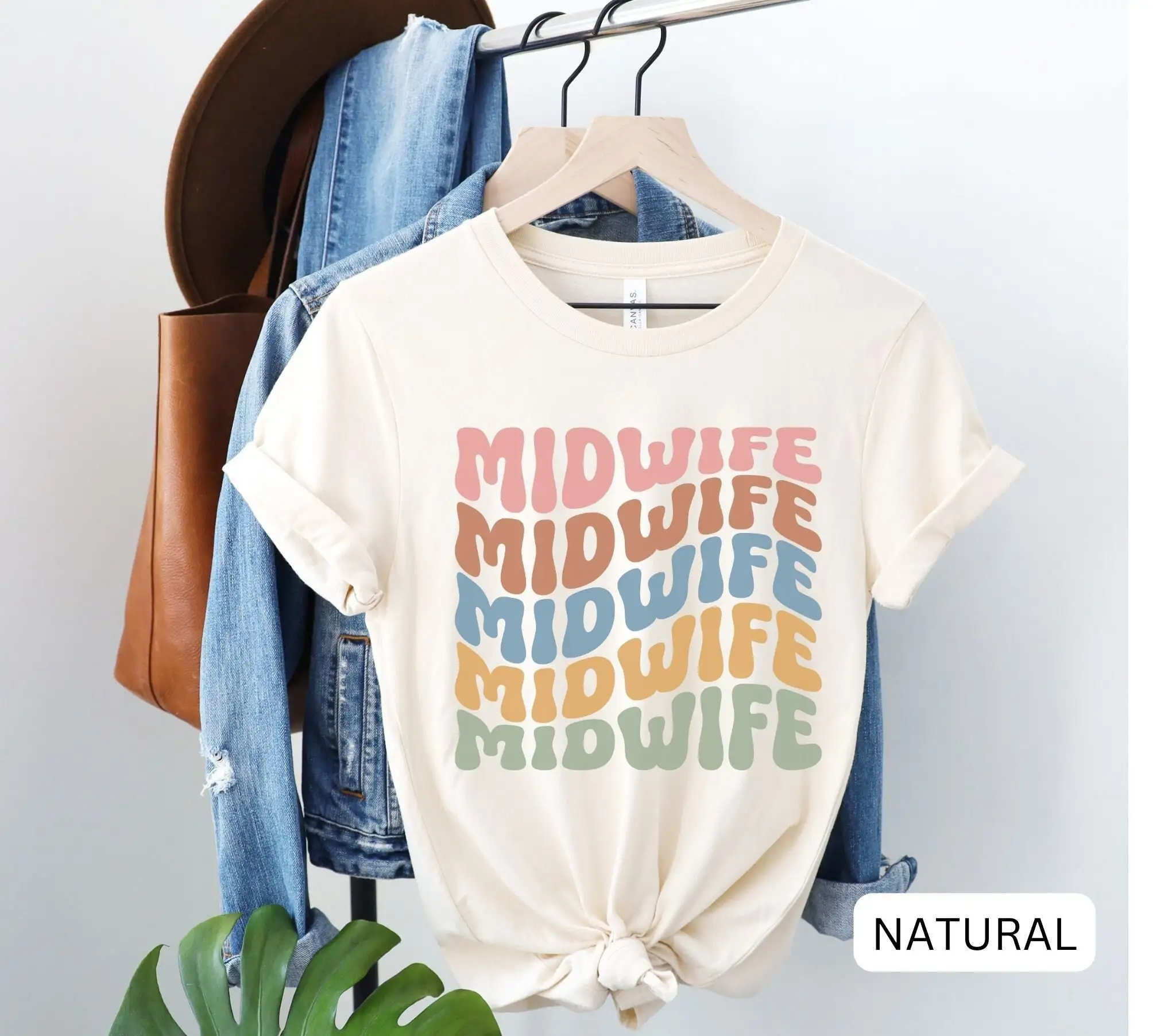 Retro Midwife T Shirt Birth Labor And Delivery Doula L D Gift Future Midwifery