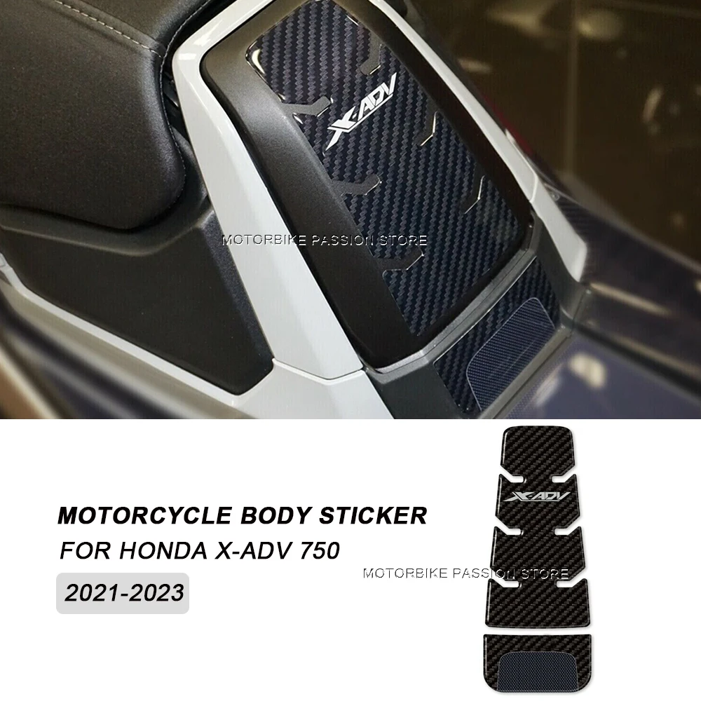 For Honda X-Adv 750 XADV750 3D Gel Sticker Fuel Tank Door Protection Sticker Kit Motorcycle Body Decoration Sticker 2021-2023