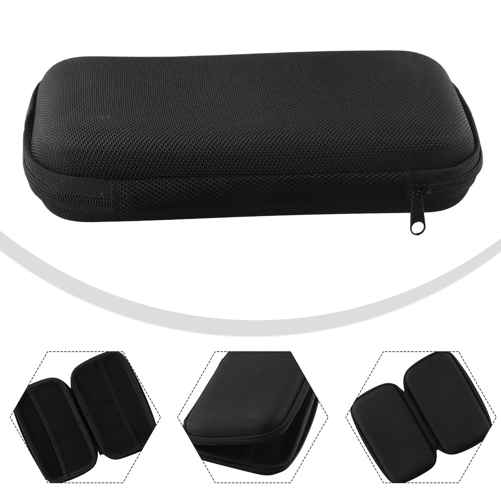 Anti-fall Portable Microphone Case Microphone Storage Bag 19.7x11x4.3cm Lavalier Lapel EVA Carrying Hard Bag Storage