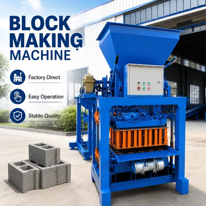 Fuda Factory QT4-18 Concrete Interlock CHB Block Molding Machine Cement Automatic Brick Making Machine Price for Sale