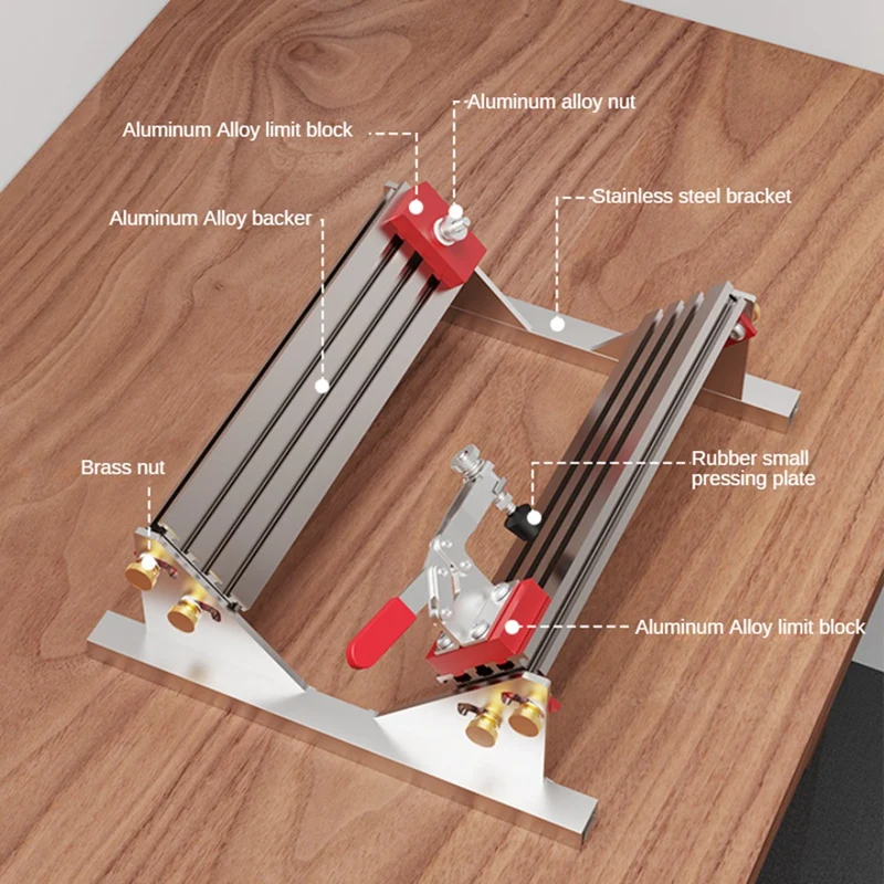 Drawer Jig Locator,Adjustable Milling Table Saw Drawer Clamp Locator, Drawer Clip Positioner For Right Angle Assists