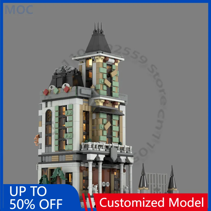 

Конструктор 1252 детали «Мрачный особняк» — альтернативная сборка «Малфой-манор» 76453 MOC, модульный, настраиваемый, для мальчиков, игрушка-подарок на праздник