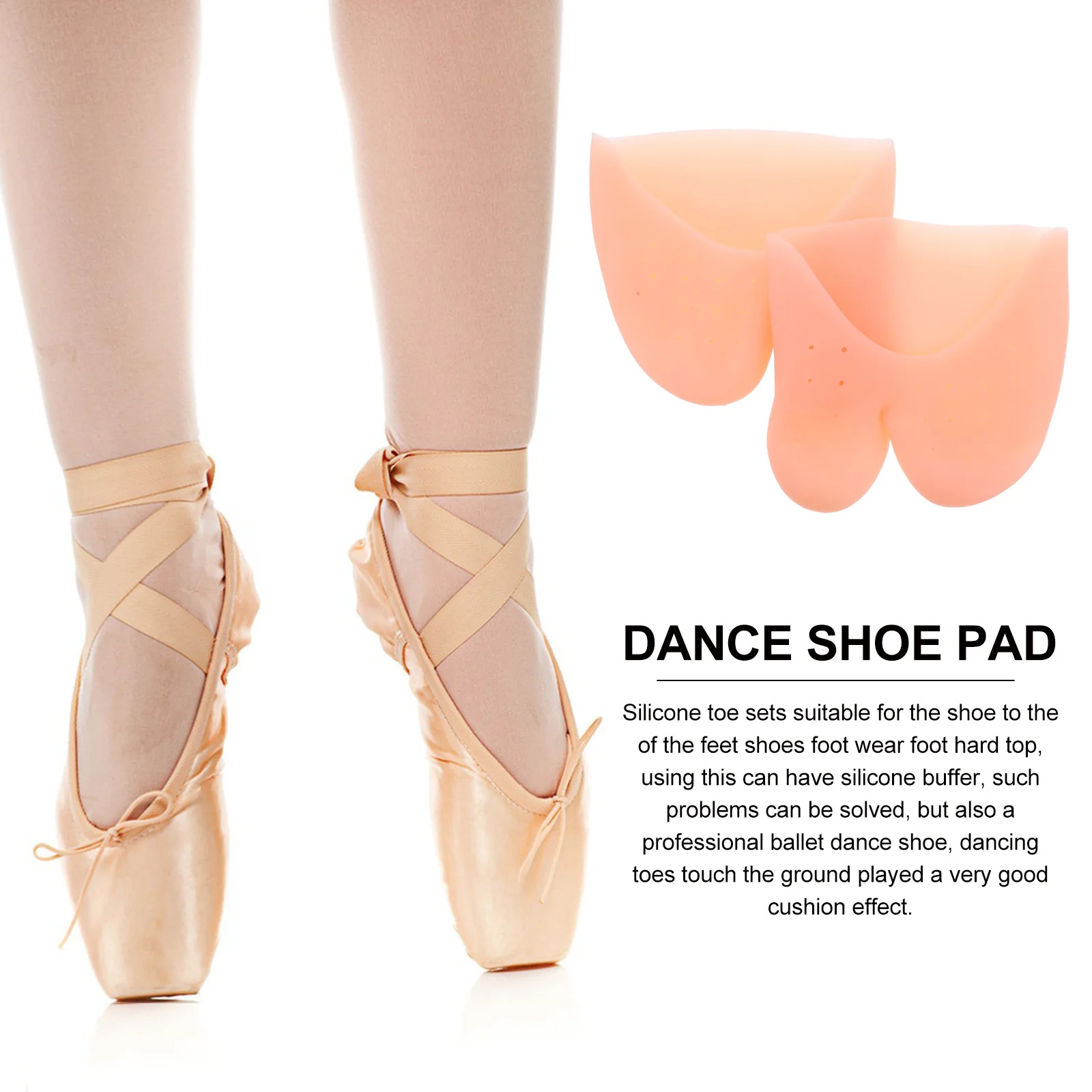 

5Pairs Silicone Toe Protectors Ballet Pointet Pads Durable Soft Silicone Forefoot Cushion Dance Shoe Dance Toe Protector Skin