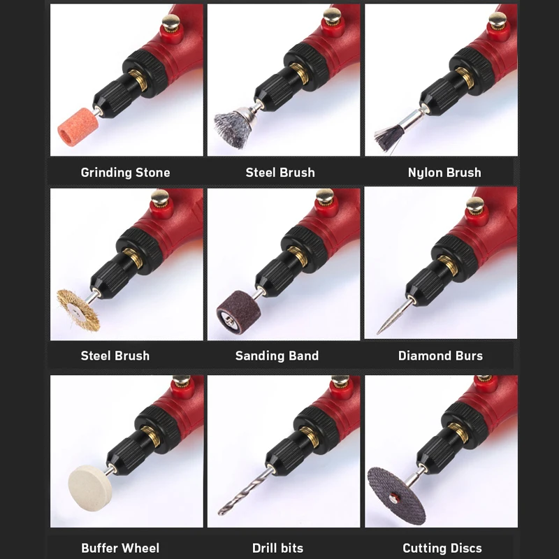 6000-15000r Cordless Rotary Multi Tool Mini Rechargeable Engraving Polishing Pen Electric USB Wireless Drill for Jewelry Metal