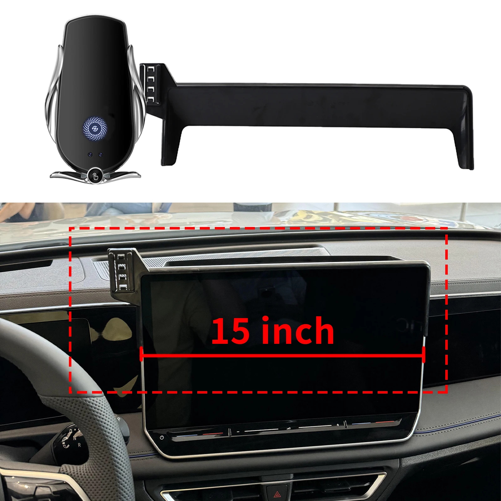 

fit for VW Tiguan 2025 2026 ​​Anti-Shake Screen Base Phone Holder Mount Stand ​​ Dedicated Car​​ accessoires