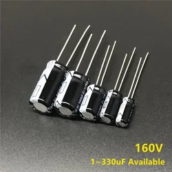 160V 1uF/4.7uF/10uF/12uF/22uF/33uF/39uF/47uF/68uF/82uF/100uF/220uF/330uF Good quality Aluminum Electrolytic Capacitor