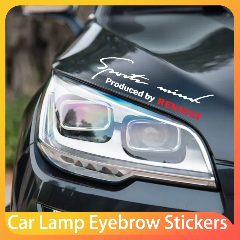 

Car Lamp Eyebrow Stickers Personalized Stickers For Audi Renault Megane 2 3 4 Twingo Clio Talisman Captur Trafic Kwid Scenic 2