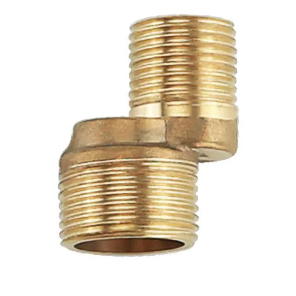 Brass Shower Faucet Curved Foot S-Connector For G1/2 To G3/4 Pipe Adaption With Smooth Exterior Finish And Easy Maintenance
