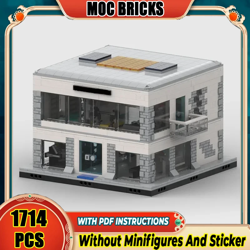 

Street View Model Moc Building Blocks Gym Center Model Technology Modular Brick DIY Assembly Construction Toy Holiday Gifts