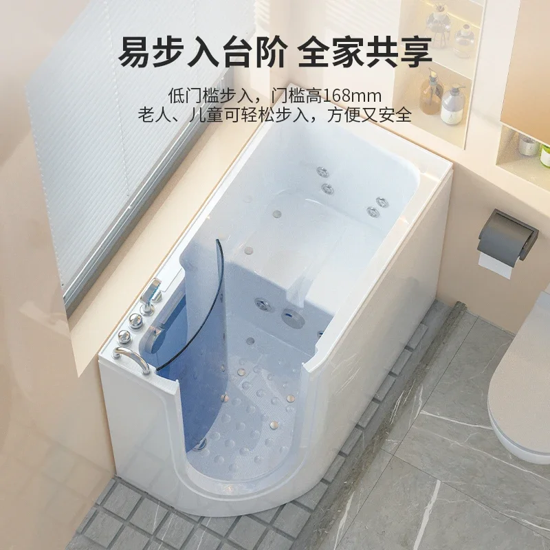 Suitable for the elderly Walk-in side door Accessible elderly Jacuzzi Home rehabilitation The elderly sit bubble type