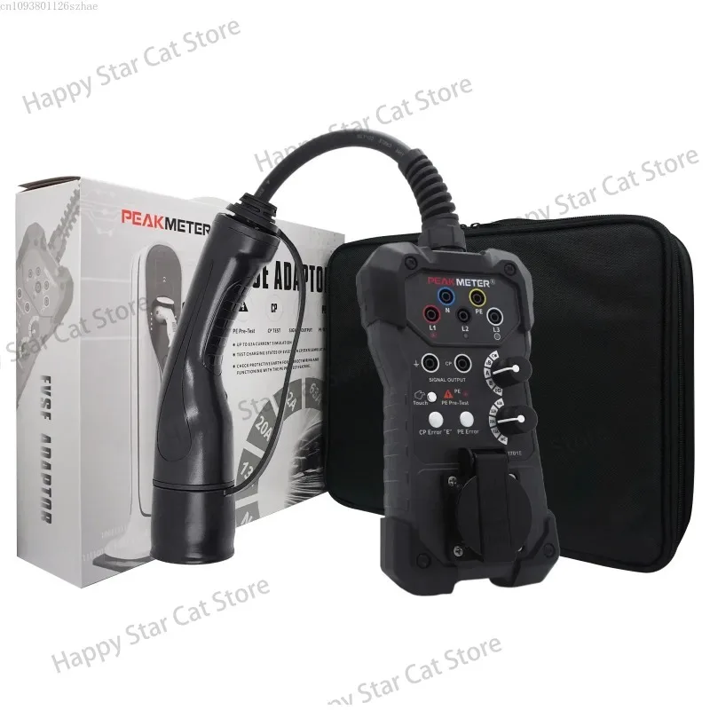 EV Car Charger Tester Durable and Reliable EVSE Adapter for AC Charging Stations Diagnosis Machine for Cars