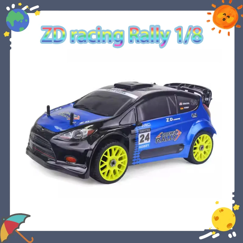 

Zd Racing Rally 1/8 Scale RC Car Simulation Flat Run Electric Model Brushless Motor Built-In Battery Remote Control Toy for Boys