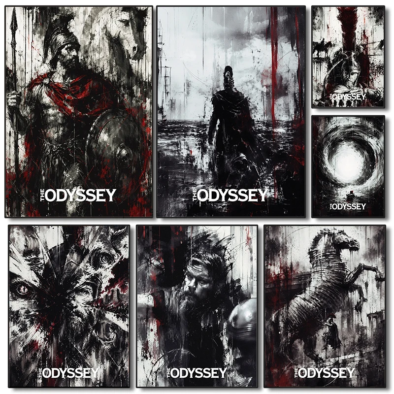 Latest Movie The Odyssey Poster Nolan Film Prints Canvas Painting The Odyssey Wall Art Pictures Home Room Fantasy Movie Decor
