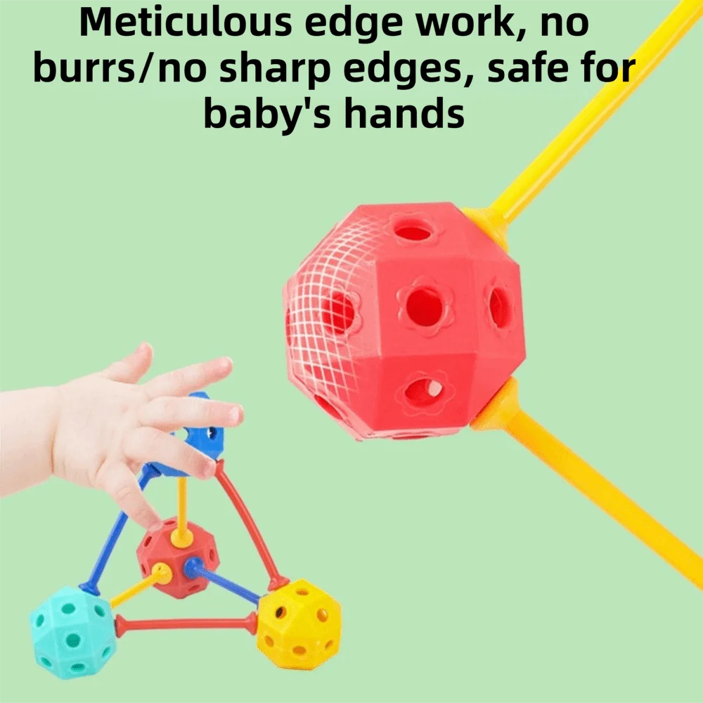 

45/150/300Pcs 3D Geometric Building Blocks Kit Versatile Large Particles Educational DIY Multi-Shape Spatial Thinking Games