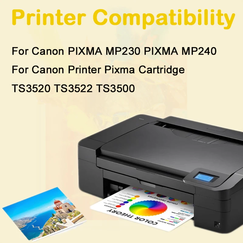 Einkshop PG275 CL276 Smart Cartridge Refill Kit PG-275 CL-276 For Canon PIXMA MP230 PIXMA MP240 Ink Cartridges 275XL 276XL