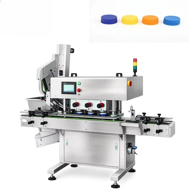 High Stability Continuous Friction Capping Machine Scratch-free Design For Wide-mouth Cans Left-right Conveying Production