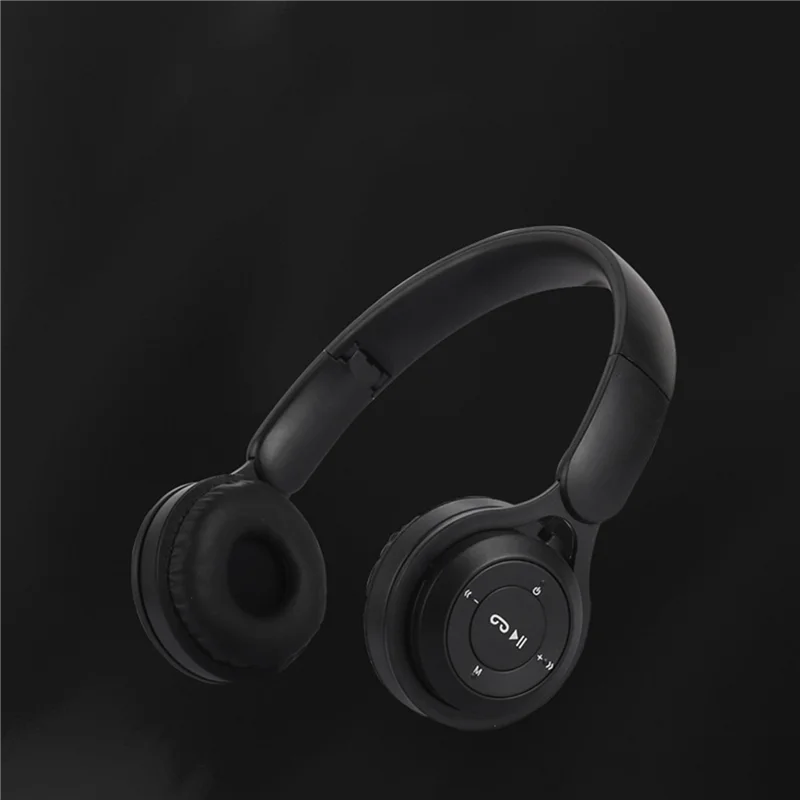 2X Headband Bluetooth Headset Y08 Wireless Bluetooth Headset Portable Foldable Children Headset Black-A74Z