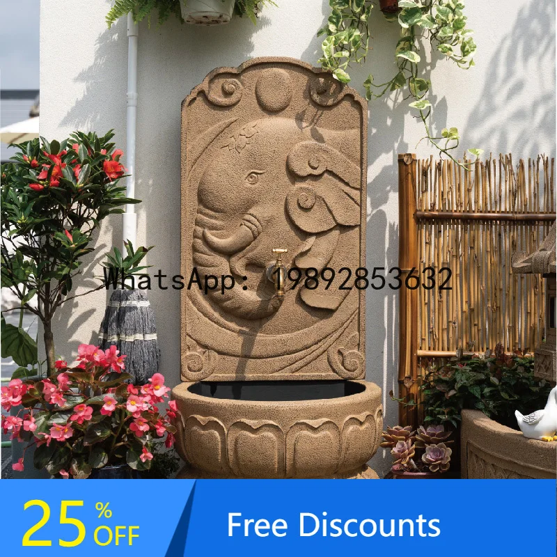 Adornos de arreglo de jardín de estilo chino, fregona para patio al aire libre, piscina, balcón, Villa, decoración de paisaje