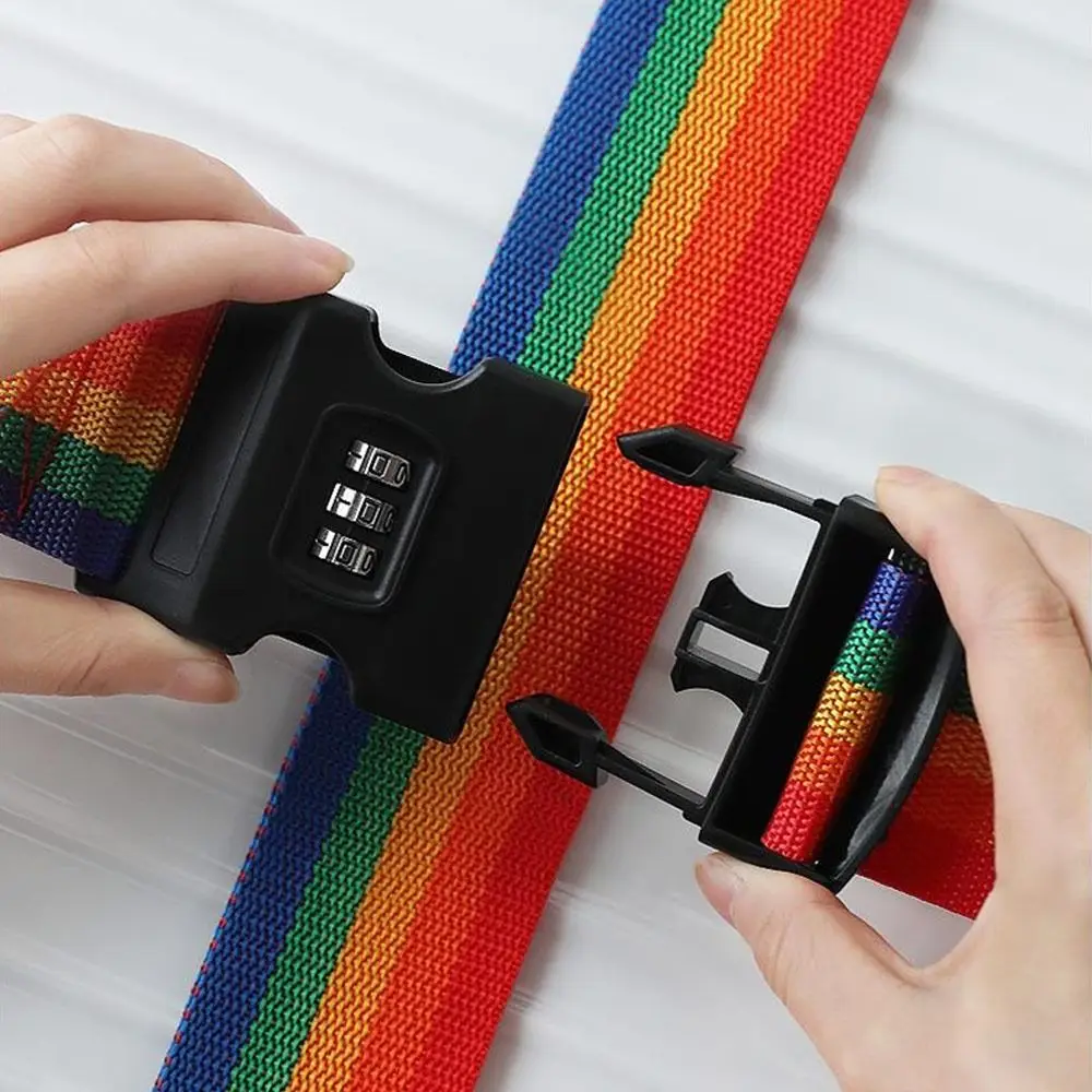Belts Cross Strap Luggage Strap Bundling Belt Travel Suitcase Accessories Luggage Buckle Strap Password Lock Packing Belt