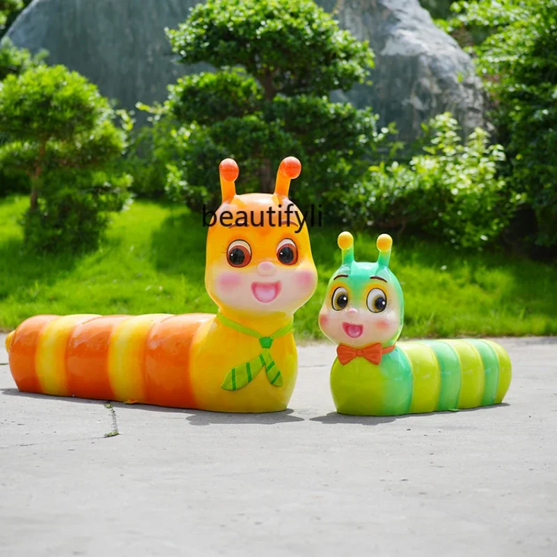 Outdoor Cartoon Seat GRP Sculpture Decoration Amusement Park Shopping Mall Park Lawn Decoration