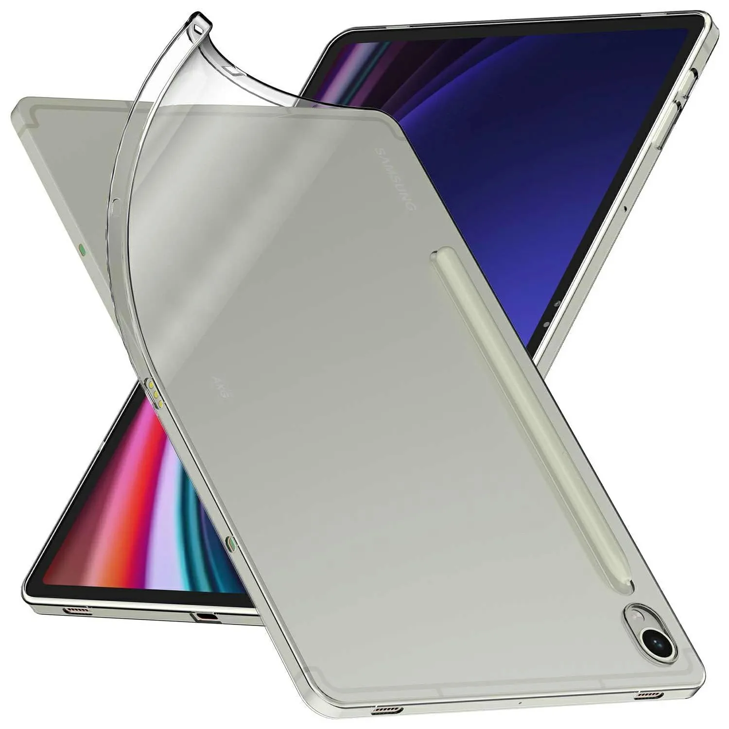 

For Samsung Galaxy Tab S10 Lite / S10 FE / S9 FE Super Clear Case Drop Protection TPU Tablet Cover