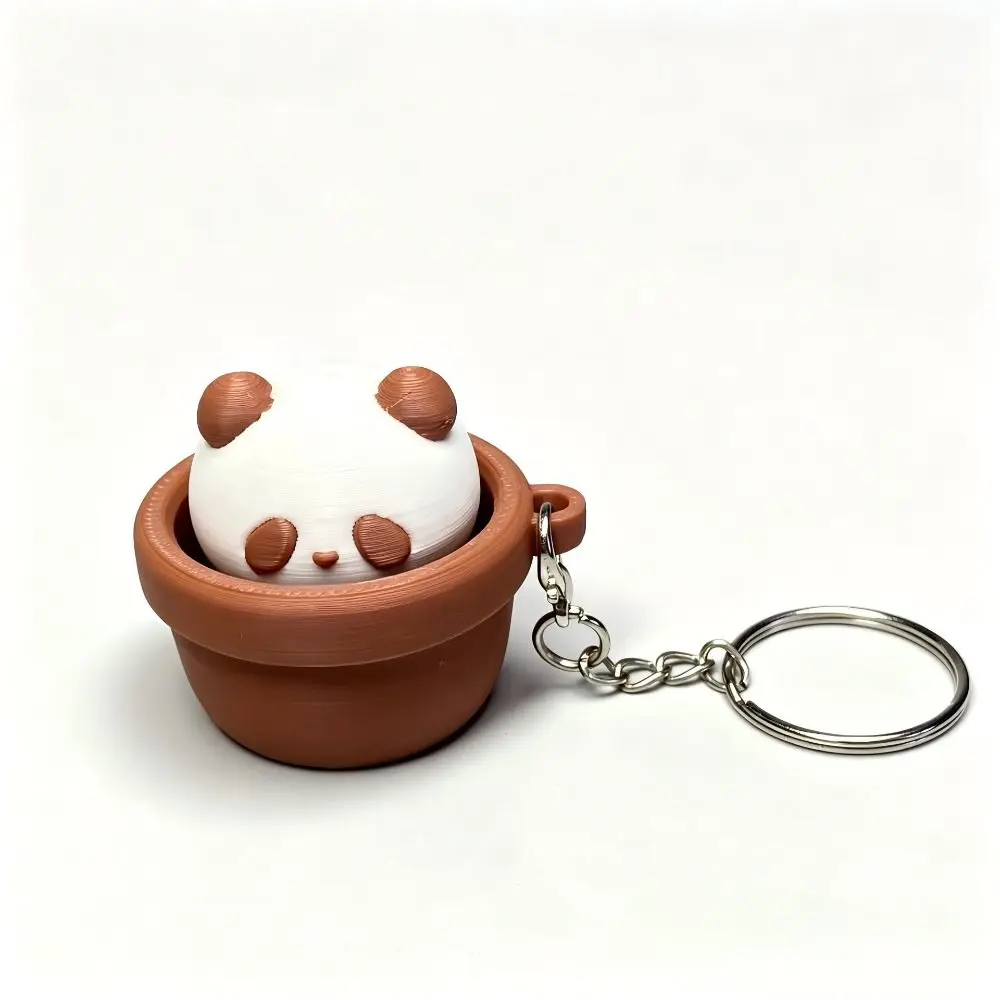 3D Printed Keycap Clicker Pendant Button Press Funny Fidget Clicker Keychain Duck Panda Dog Lucky Cat Key Chain Party Favors