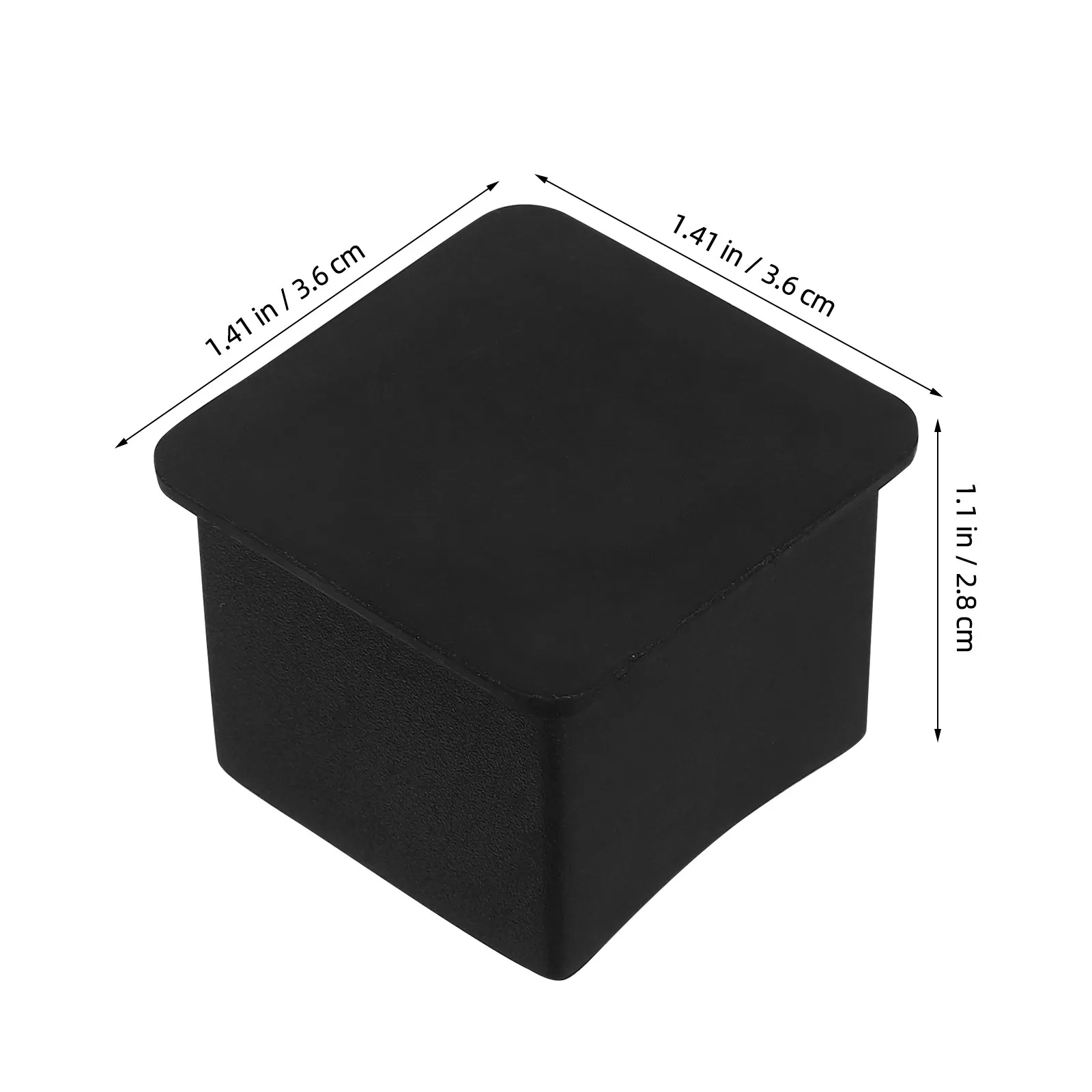 20Pcs Square PVC Furniture Leg Covers 3Cm Fit for Chair Table Sofa Legs Non-Slip Water-Resistant Floor Protectors for Hardwood