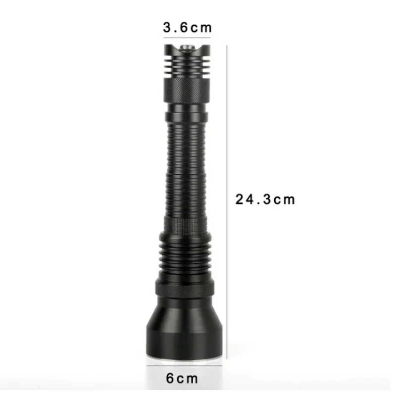 DVX7 Diving Flashlight Underwater 100M IPX8 Waterproof Super Powerful 6800 Lumens 5 Modes XP70.2 XHP70 2th LED Scuba Torch