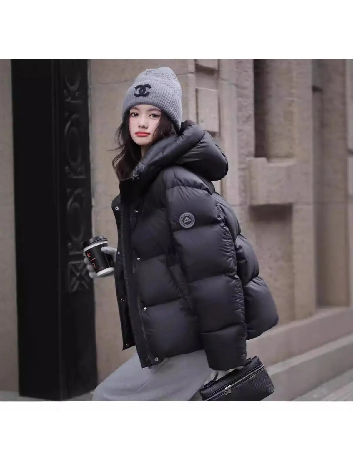 

Puhu 2025 New High-End White Duck down Jacket Women's Long Thick Korean Style Outerwear Warm Fashionable Polyester Filling