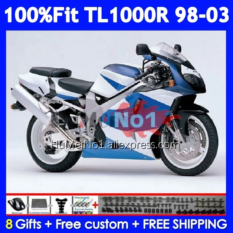 Body For SUZUKI SRAD TL1000 TL 1000 R 1000R 123No.58 TL1000R 98 99 01 Factory blue 02 03 1998 1999 2000 2001 2002 2003 Fairings