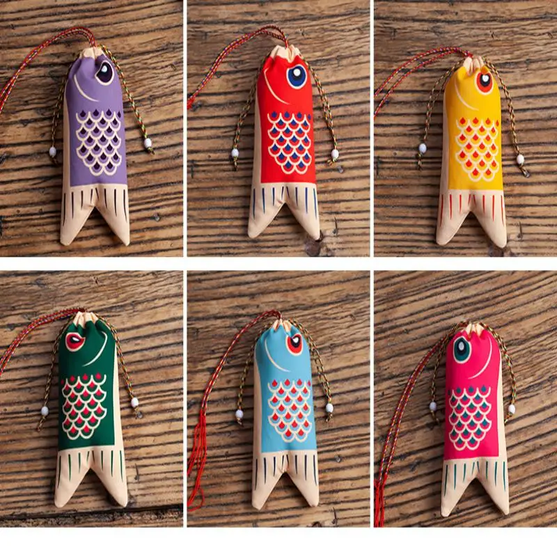 Koi Carp Blessing Bag Pendant Hanfu Decoration Graduation Gift Lucky Pouch Sachet Jewelry Bags Koi Carp Blessing Bag Coin Purse